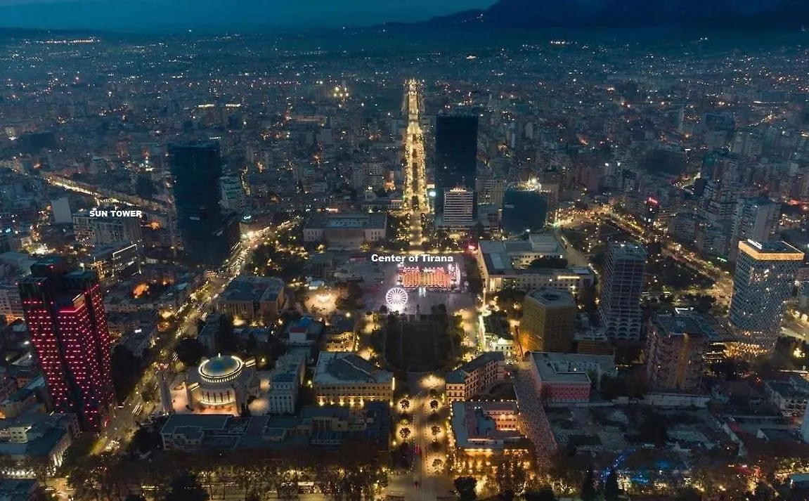 Sun Tower Luxury Suite-View From Of Tirana Center 0*,  Albanien